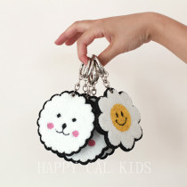 ins Korea sunflower keychain pendant Childrens school bag cartoon cute pendant