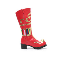 Custom-made Tibetan boots Tibetan boots Tibetan shoes High-heeled womens song dress national dance shoes Tibetan horse boots Tibetan dance boots