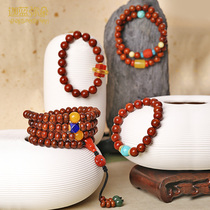 (Garamido)Star moon Bodhi child hand string 108 high density Buddha beads bracelet accessories Wen play live special shot