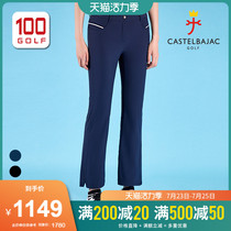 Castelbajac (C brand)golf clothing womens stretch pants spring and summer art print wide leg pants