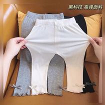 Baby leggings thin section 2021 spring and summer new casual pants Korean version of the foreign style wild wear girls  long pants