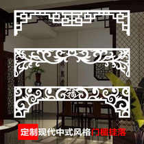 pvc hard lintel hanging down door head carved decorative European-style corner flower Chinese lattice background wall hollow partition