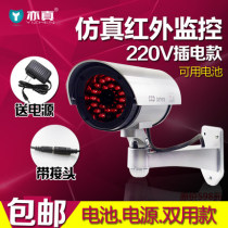 Plug-in simulation monitoring simulation camera 220V fake monitoring fake camera 30 lights induction send 3 meters power supply
