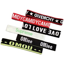 Sports hair belt trendsetter headband Korean headgear Korean headgear wide-side headband female letter hairpin hair accessories headband headband headband