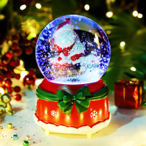 Crystal Ball Music Box Christmas Snow Music Box Snowflake Old Man Christmas Tree Send Childrens Birthday Gifts for Children