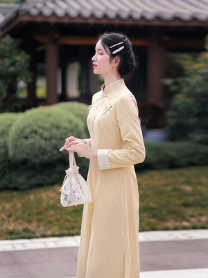 taobao agent 【Clearance】Village Linglong Retro Girl Improved Cheongsam Daily Republic of China Style