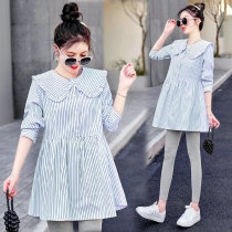 Pregnant women autumn set Net Red fashion 2021 New coat spring and autumn skirt early autumn pregnant women dress