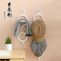 Japan imported coat rack scarf silk scarf door back wall adhesive hook non-hole hat storage rack wardrobe tie hanger