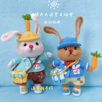 Handmade DIY crochet wool knitting doll 282 kindergarten rabbit Chinese electronic illustration tutorial cute baby doll