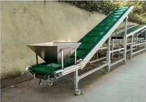 Come to the picture customized free design skirt baffle climbing machine food bean powder particle conveying lifting machine