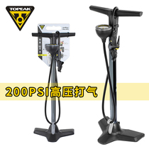Topeak bicycle pump home floor foot standing high pressure with barometer inflatable TJB-HPX