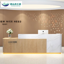 Simple and modern training institution cashier beauty salon front desk Clothing store bar table Company hotel reception desk