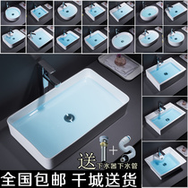 Home decoration ceramic sink wash basin square round basin wash basin upper basin art basin basin