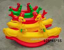 Double seesaw kindergarten plastic children seesaw playground indoor and outdoor seesaw toy rocking horse