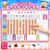 Little safflower reward stickers Kindergarten baby reward stickers Childrens growth self-discipline table records Magnetic star stickers