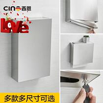 Plate sub bathroom mirror back tissue box 304 stainless steel l hidden toilet paper box commercial hidden with lock