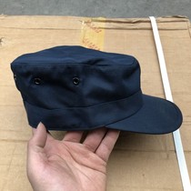 Old navy blue training hat with electrostatic silk summer hat Army fan hat