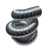 50 to 300mm pure aluminum corrugated ventilation hard pipe fireproof aluminum foil telescopic exhaust hose pure aluminum ventilation smoke exhaust pipe