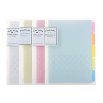 National reputable loose-leaf Bench Pale Colourful Cookie Powder living page clip detachable loose-leaf book 8mm horizontal thread writing exchangeable core loose-leaf seal leather clip This fresh and replaceable loose sheet A5 A5 B5 A4 A4