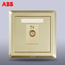 ABB switch socket panel abb Deyi Pearl Gold cable TV panel socket AE301-PG