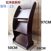 Home newspaper rack long 50cm magazine rack convenient type high six-story multifunctional company simple storage rack flower shop