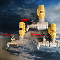 Manual threaded tap water split vacuum breaker faucet copper vacuum breaker split combination nozzle