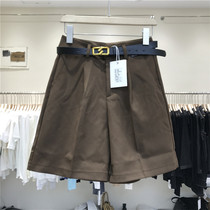 NIURUI high-waisted suit shorts womens new autumn 2178 European version joker loose slim casual middle pants wide leg pants