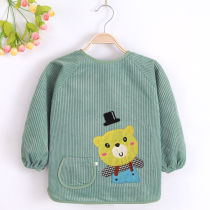 Baby gown for eating waterproof anti-dirty autumn winter long sleeve baby bib