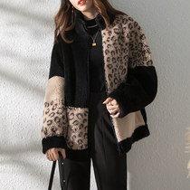 2021 Winter New BAO WEN young fur sheep cut wool coat fur one coat womens medium long Lamb hair
