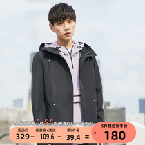 Ayako JackJones Jack Jones casual fashion medium Long anti splashing hooded windbreaker coat coat 219321539