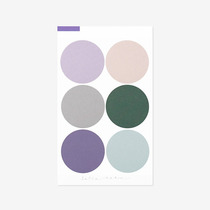 Morandi color round sealing sticker 3cmdiy biscuit bag baking package sticker card message card with sticker