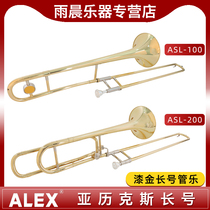 ALEX ALEX Trombone ASL-100 200 Drop b F Paint gold trombone wind music beginner exam Domestic