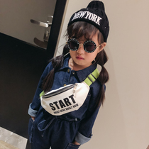 2021 new childrens messenger bag mens and womens childrens sports small bag waist bag baby shoulder chest bag Korean small backpack tide