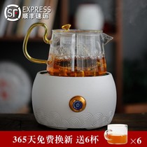 Electric pottery stove tea maker steam tea maker glass boiling teapot black tea Puer tea small cooking teapot tea stove