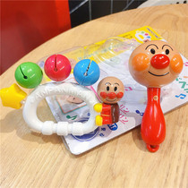 Anpanman baby hand rattles teether sand hammer hand grasping ball castanets Rocking drums Toddler soothing toys 0-6-12 months