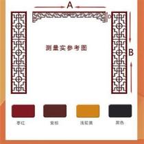 PVC hollow carving new Chinese TV background wall flower grid film and television wall through flower board ceiling partition entrance