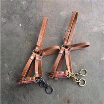 Malone head and neck ring adjustment Donkey bridle head cover cover bag mouth cover L Horse farm horse head cover Ride horse use