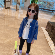 Male and female baby Long sleeves Jeans 0-8 Year Old Girl Denim Shirt New 2022 Spring Dress Shirt Small Jacket