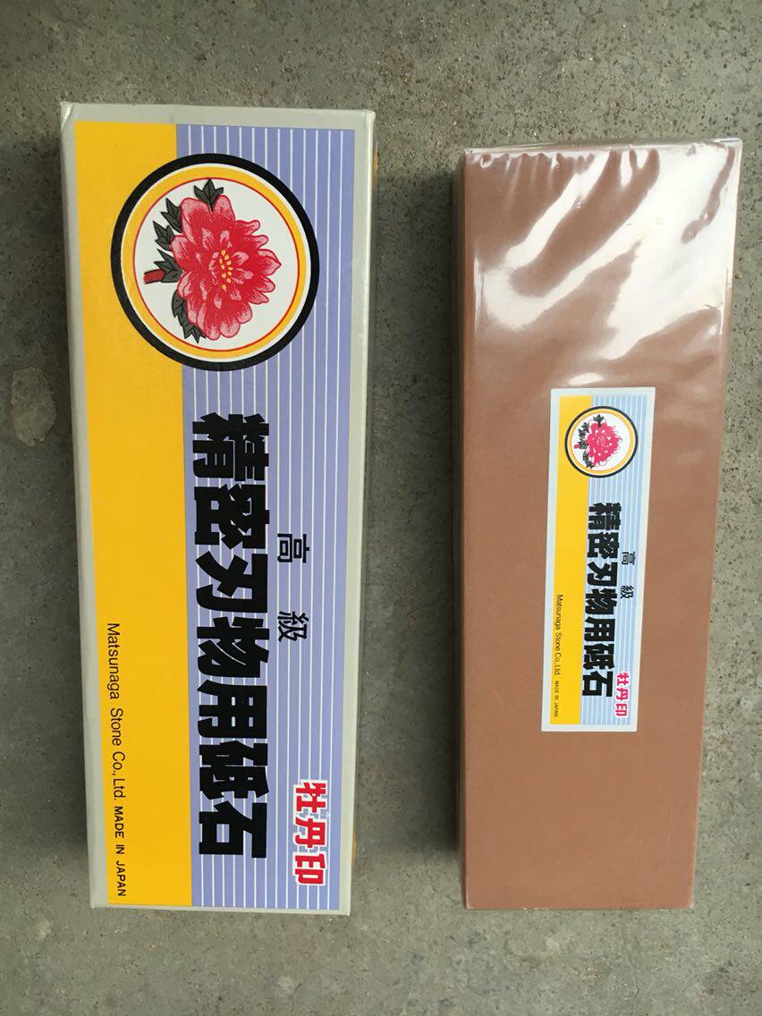 High-level blade with stone peony printing grinding knife stone Japanese oil stone
