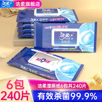Clean and soft wet toilet paper Family affordable private parts antibacterial can be flushed into the toilet Portable wipes unisex 240 pieces
