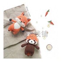 Little Fox and little raccoon doll weaving text tutorial A No Chinese weaving graphic text description drawing