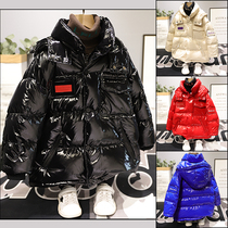 Niu Duoduo 2020 winter new childrens 90 velvet down jacket boy and girl white duck down jacket 7906