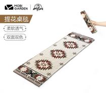Mako Flute exquisite camping decoration accessories family coffee table table cotton pad camping jacquard table blanket ZX