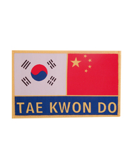Chengwei Sports Taekwondo Sporting Goods Jewelry Logo China and South Korea National Flag Embroidery Logo Special Offer