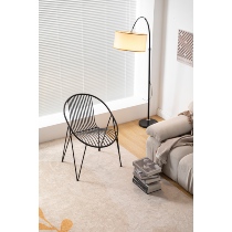 Xiwusuo Art Nordic Minimalist Modern Modeling Leisure Chair Living Room Balcony Sofa Design Retro Back Chair