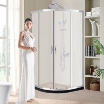 Faensa Bathroom Bathroom Bath Room Sector Arched Dry Wet Separation Simple Overall Shower Room Bathroom Glass Partition