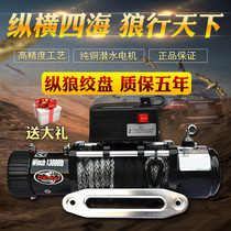 Electric winch 12V car 24V car off-road vehicle modification rescue trap car self-rescue trailer winch