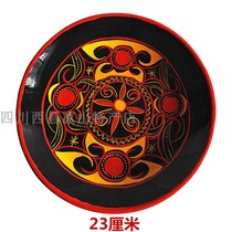 Cool Mountain Yi Lacquer Ware Cutlery Plate Stained dishes Painted Folk Handicrafts Dinner Plate Furnishing Dishes