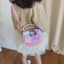 Girls Childrens Bag Princess Fashion Bag Aisha Laser shoulder bag Hand bag Beauty Explosive Baby Mini Jelly Bag