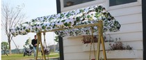 Wrought iron swing hanging chair top tarpaulin tarpaulin set for outdoor fabric